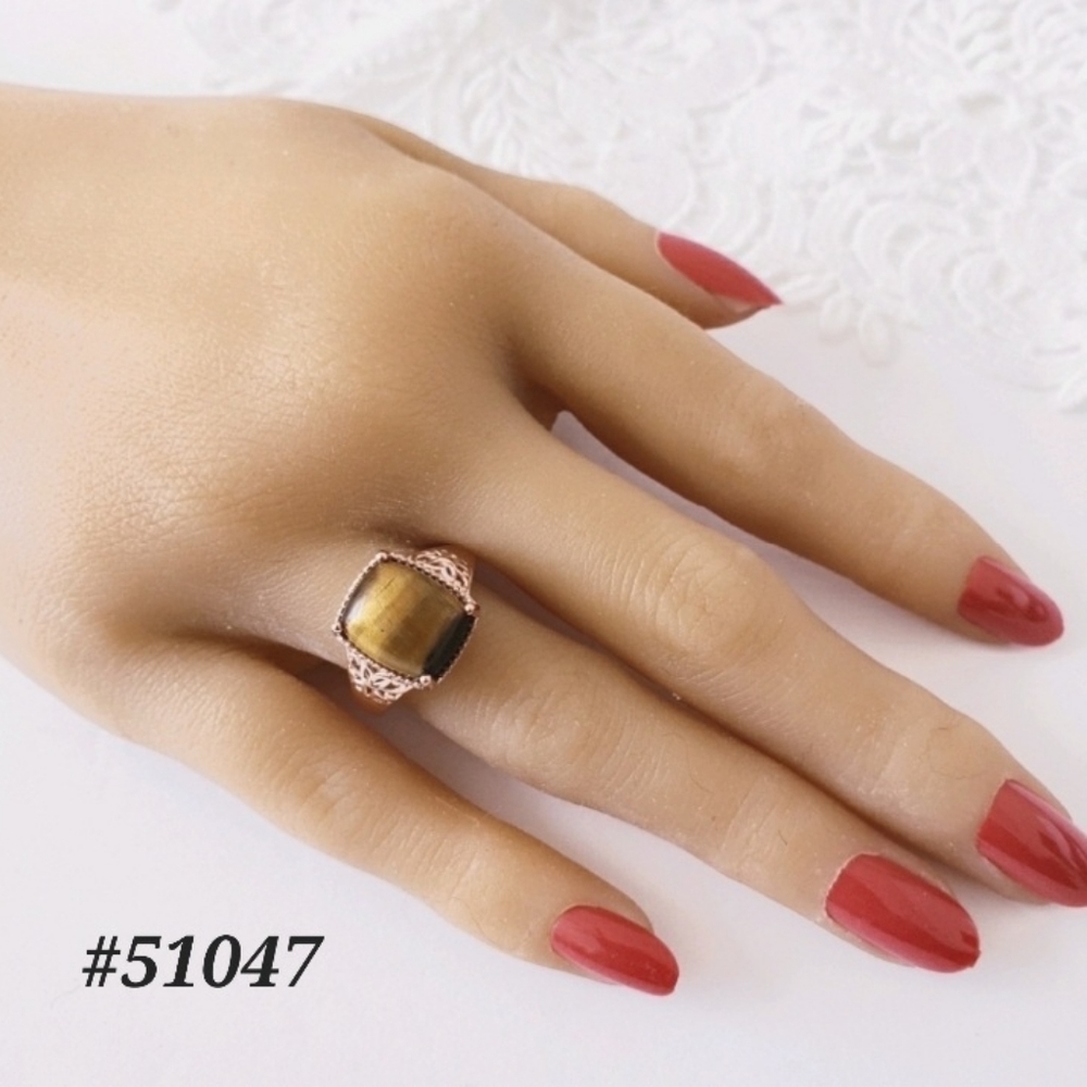🩵NEW!🩵 South African Tiger's Eye ring Size 7🤍